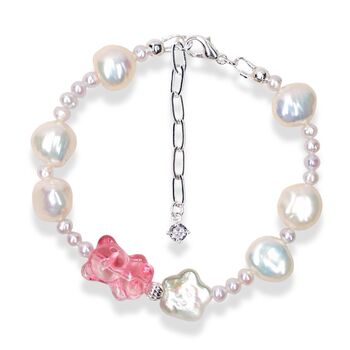 Crystal Bear Pearl Bracelet, 2 of 7