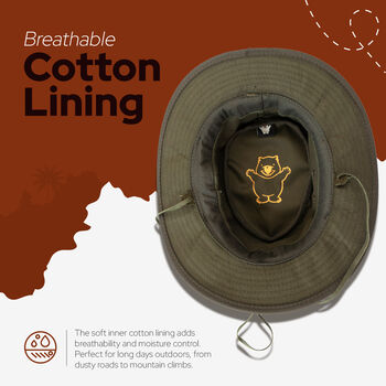 The Wilderness Waxed Cotton Hat Unisex Hats, 11 of 12