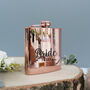 Personalised Rose Gold Hip Flask, thumbnail 4 of 8