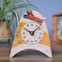 Fox Personalised Mantel Clock, thumbnail 4 of 6