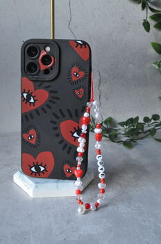 Love Aesthetic Personalised Beaded Phone Charm, 4 of 5