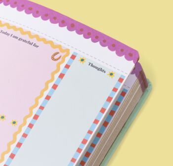 Gold Edged Gratitude Journal With Pink Tassle, 4 of 7