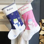Personalised Snowman Christmas Stockings, thumbnail 1 of 7