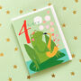 Mini Frog 4th Birthday Card, thumbnail 5 of 5
