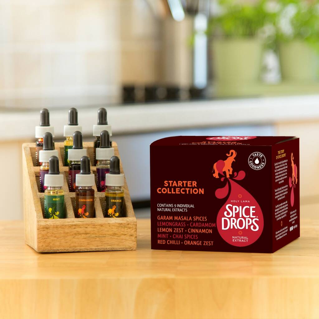 Spice Drops Gift Set + Stand For Baking, Cocktail, 1 of 10