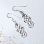 Sterling Silver Celtic Coventina Earrings, thumbnail 4 of 8