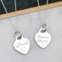 Personalised Sterling Silver Heart Charm Necklace, thumbnail 1 of 8