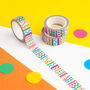 Crazy Stripes Rainbow Washi Tape, thumbnail 1 of 3