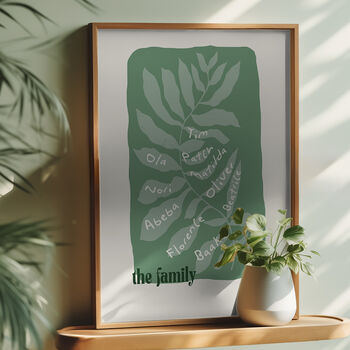 Personalised Family Tree Print, 4 of 8