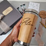 Personalised Wooden Travel Mug Coffee Hamper, thumbnail 2 of 4