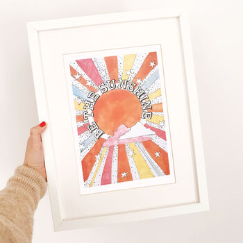 'Be The Sunshine' Illustrated Print, 3 of 4