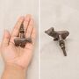 Vintage Brass Bear Drawer Knob, thumbnail 4 of 7