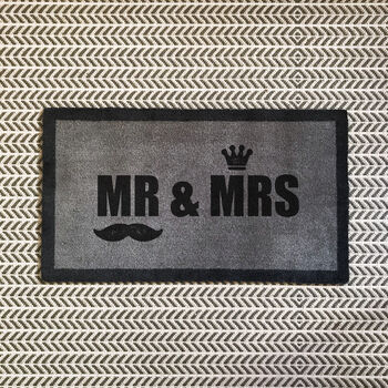 ‘Mr And Mrs’ Internal Doormat, 3 of 3