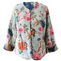 Blue Carnation/Blue Exotic Reversible Quilted Jacket, thumbnail 9 of 9