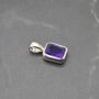 Amethyst Pendant Necklace: February Birthday, thumbnail 1 of 6
