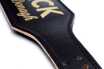 Personalised Full Leather Gym Weight Lifting Belt, 5 of 8