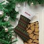 Personalised Christmas Stocking 'Knit', thumbnail 2 of 3