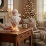 Regal Tidings Large Pink Blush Santa Bust Christmas Decoration, thumbnail 1 of 5