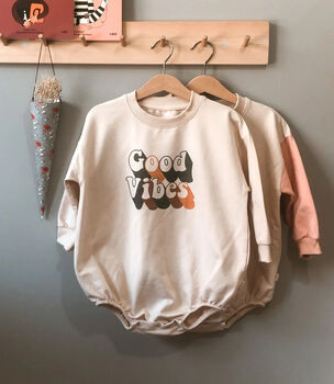 Good Vibes Long Sleeve Romper, 2 of 3