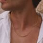 Snail Chain Necklace 18 K Gold Plated, thumbnail 5 of 8