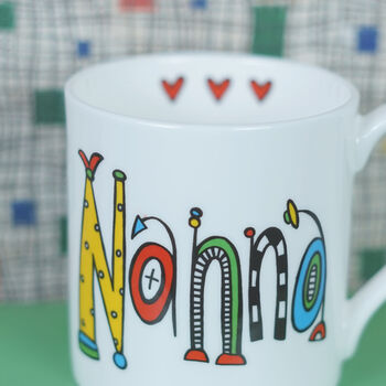 Personalised Nana Or Nanna Bone China Mug, 4 of 5