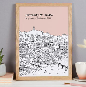 Personalised Dundee Graduation Gift Print, 6 of 9