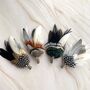 Feather Hair And Coursage Clips 'Molly', thumbnail 6 of 9