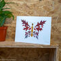 Autumn Leaves Butterfly Pressed Leaves Giclee Print, thumbnail 2 of 3