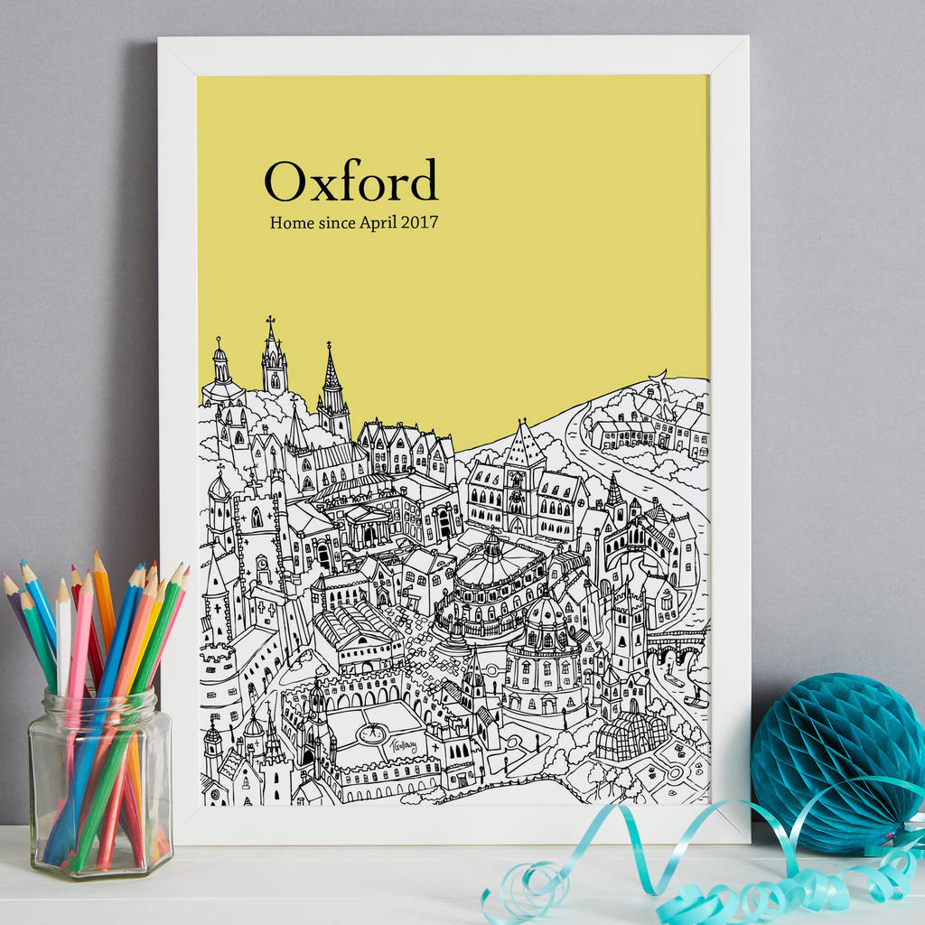 personalised oxford print by tessa galloway illustration ...