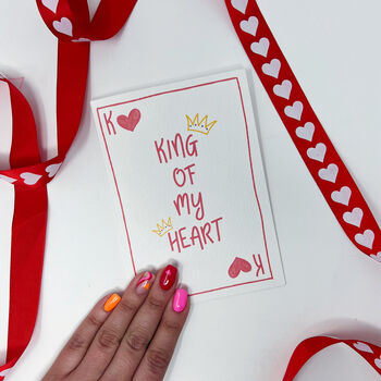 Anniversary Romantic Card 'King Of My Heart', 3 of 4