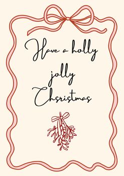 A4 Christmas Art Print, Have A Holly, Jolly Christmas, 5 of 5