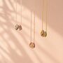 Family Birthstone Rings Necklace, thumbnail 5 of 9