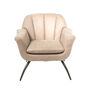 Bourne Moleskin Oyster Cream Cocktail Chair, thumbnail 2 of 9