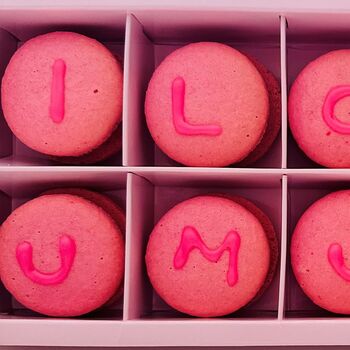 Personalised Box Of 10 Macarons, 3 of 7
