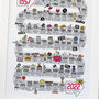 65th Birthday Personalised Print The Road To 65, thumbnail 8 of 10