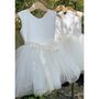 Sparkly Tulle Scoop Back Tutu Flower Girl Dress, thumbnail 6 of 11