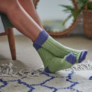 Cashmere Blend Slouch Socks, 8 of 12