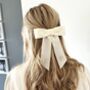 Personalised Monogram Velvet Bridal Hair Bow, thumbnail 4 of 6