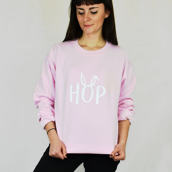 Easter 'Hop' Adult Jumper Sweatshirt, 5 of 8
