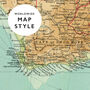 Personalised Vintage Map Dog Bed, thumbnail 7 of 7