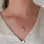 Personalised Quartz Star And Initial Pebble Necklace, thumbnail 2 of 8