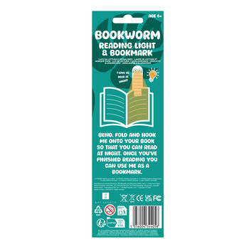 Bookworm Reading Light And Bookmark, 6 of 6