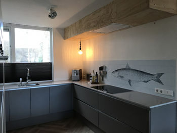 Fish Kitchen Walls Backsplash Wallpaper, 5 of 6