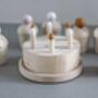 Wooden Birthday Cake In Custom Colour Choice, thumbnail 2 of 9