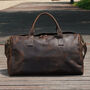 Genuine Leather Weekend Bag In Vintage Look, thumbnail 10 of 12