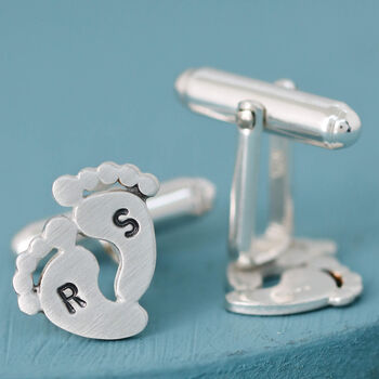 Handmade Sterling Silver New Dad Cufflinks, 11 of 11