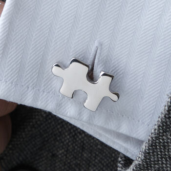 Puzzle Jigsaw Cufflinks, 5 of 5