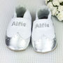 Personalised Christening Brogue Baby Shoes, thumbnail 4 of 8