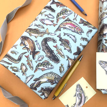 Freshwater Fish Species Wrapping Paper Set, 10 of 12