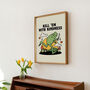 'Kill 'Em With Kindness' Retro Quote Frog Print, thumbnail 2 of 7